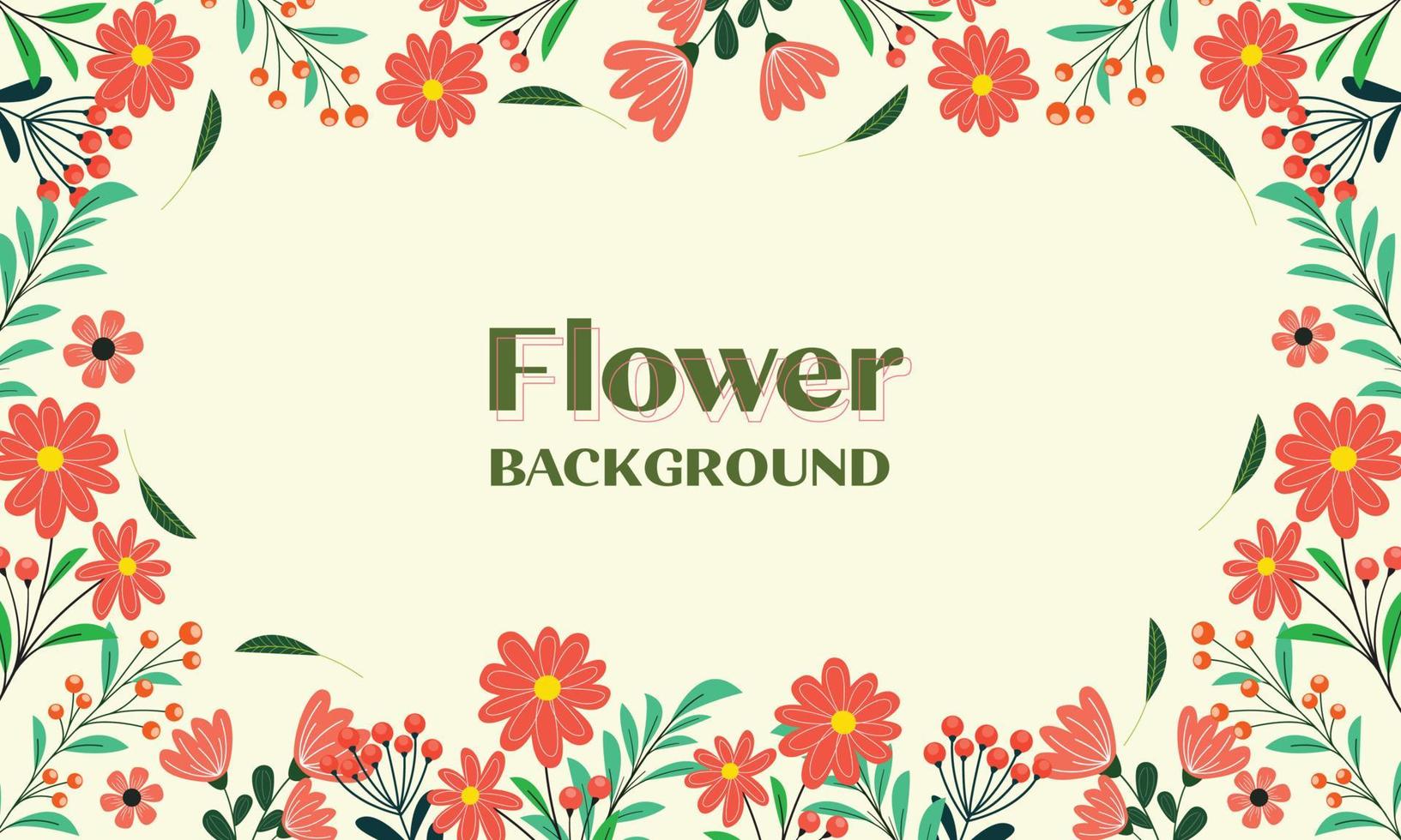 ilustración de flores de marco de primavera. marco floral. concepto de flor de boda o invitación vector