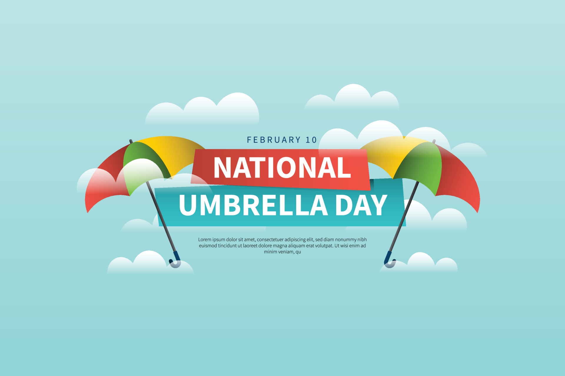 National Umbrella Day background. 17396052 Vector Art at Vecteezy