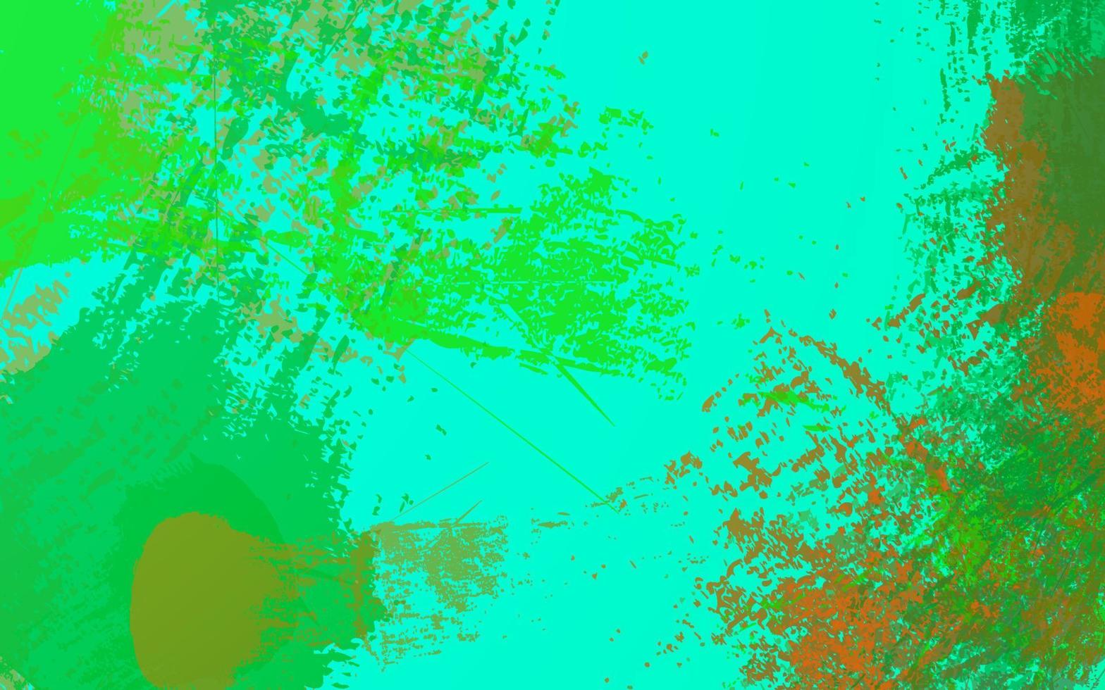 Abstract grunge texture green color background vector