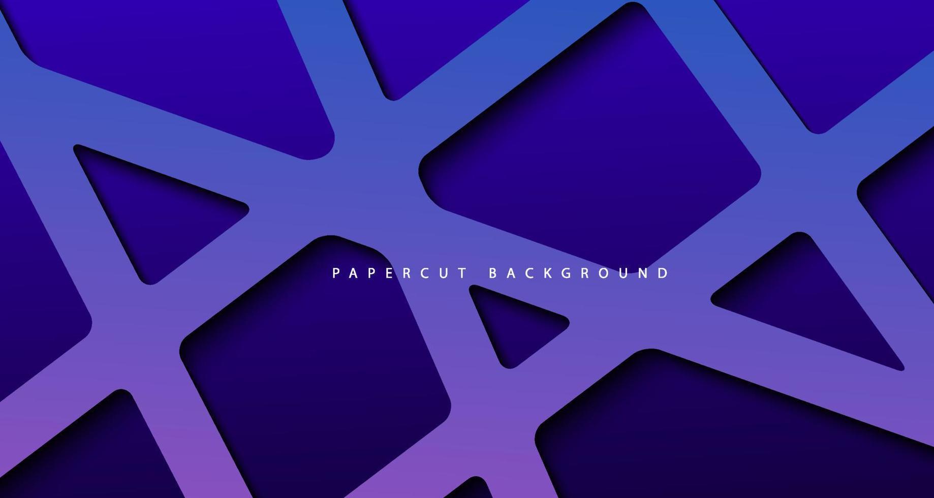 Abstract shape deep blue background vector