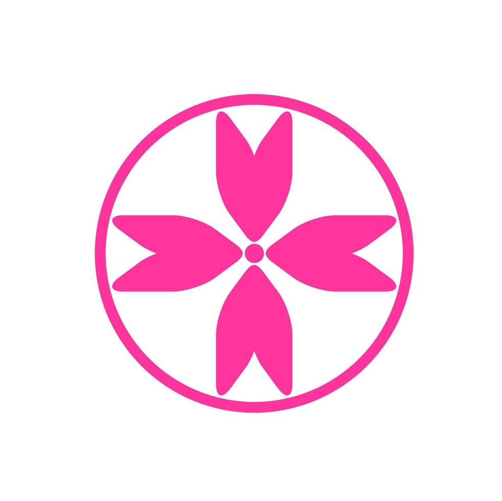 flower logo design vector