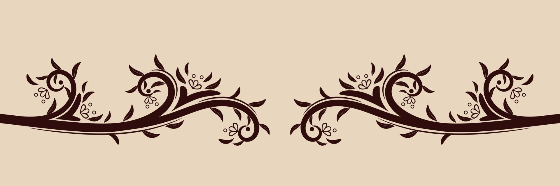 ornament vector design with plants concept