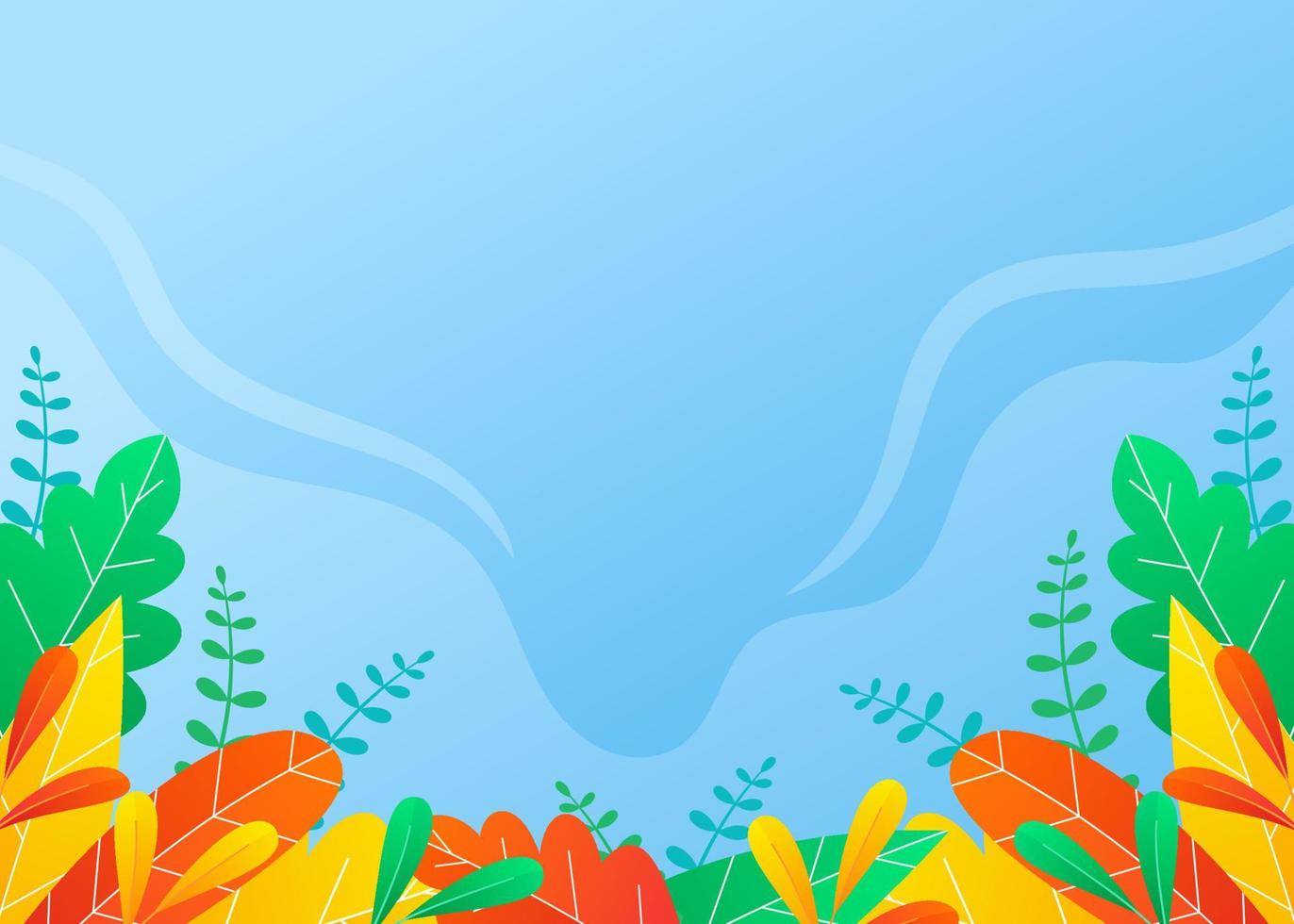 diseño de fondo con tema natural vector