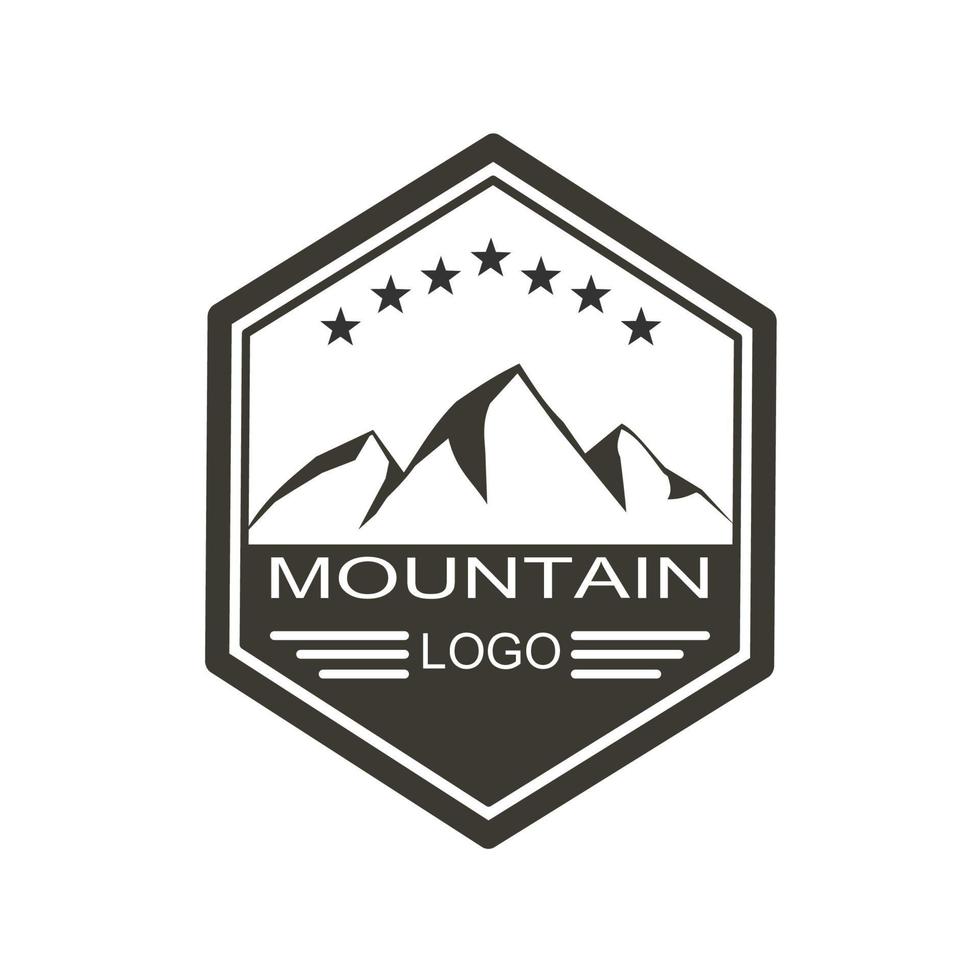 diseño de logotipo con tema de aventura vector