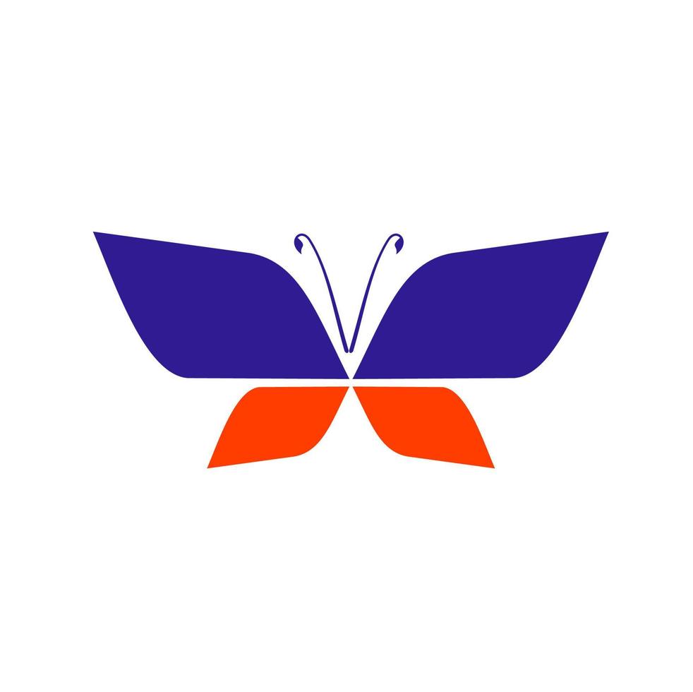 diseño de logotipo de mariposa vector