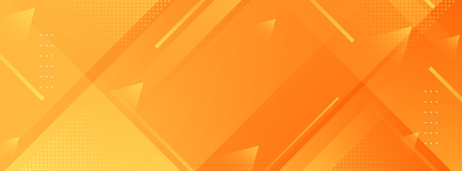 banner background. full color, orange gradation and effect geometry vector