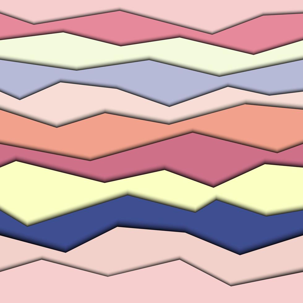 patrón geométrico abstracto moderno sin costuras. fondo con rayas horizontales rotas y sombras. vector