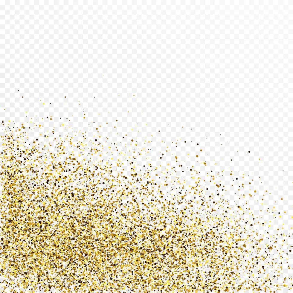 Gold glitter confetti backdrop isolated on white transparent background.  Celebratory texture with shining light effect. Vector illustration.  21941855 Vector Art at Vecteezy