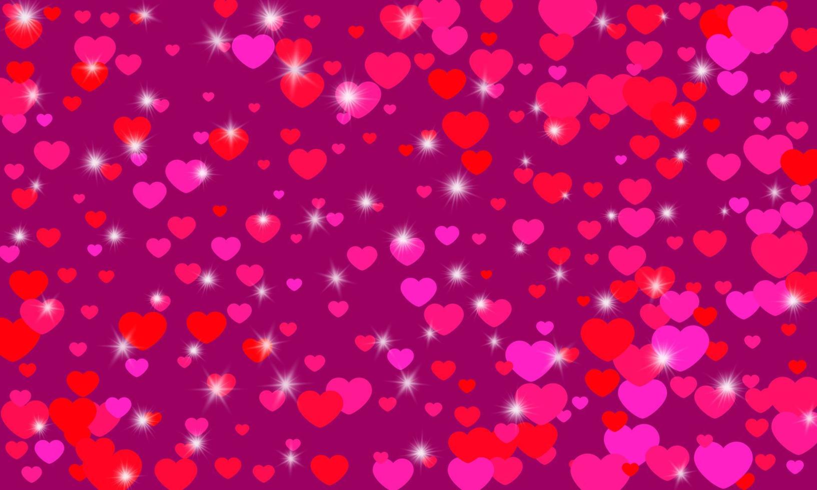 Happy Valentines Day Background. Abstract hearts for Valentines Day Background Design. Vector illustration.