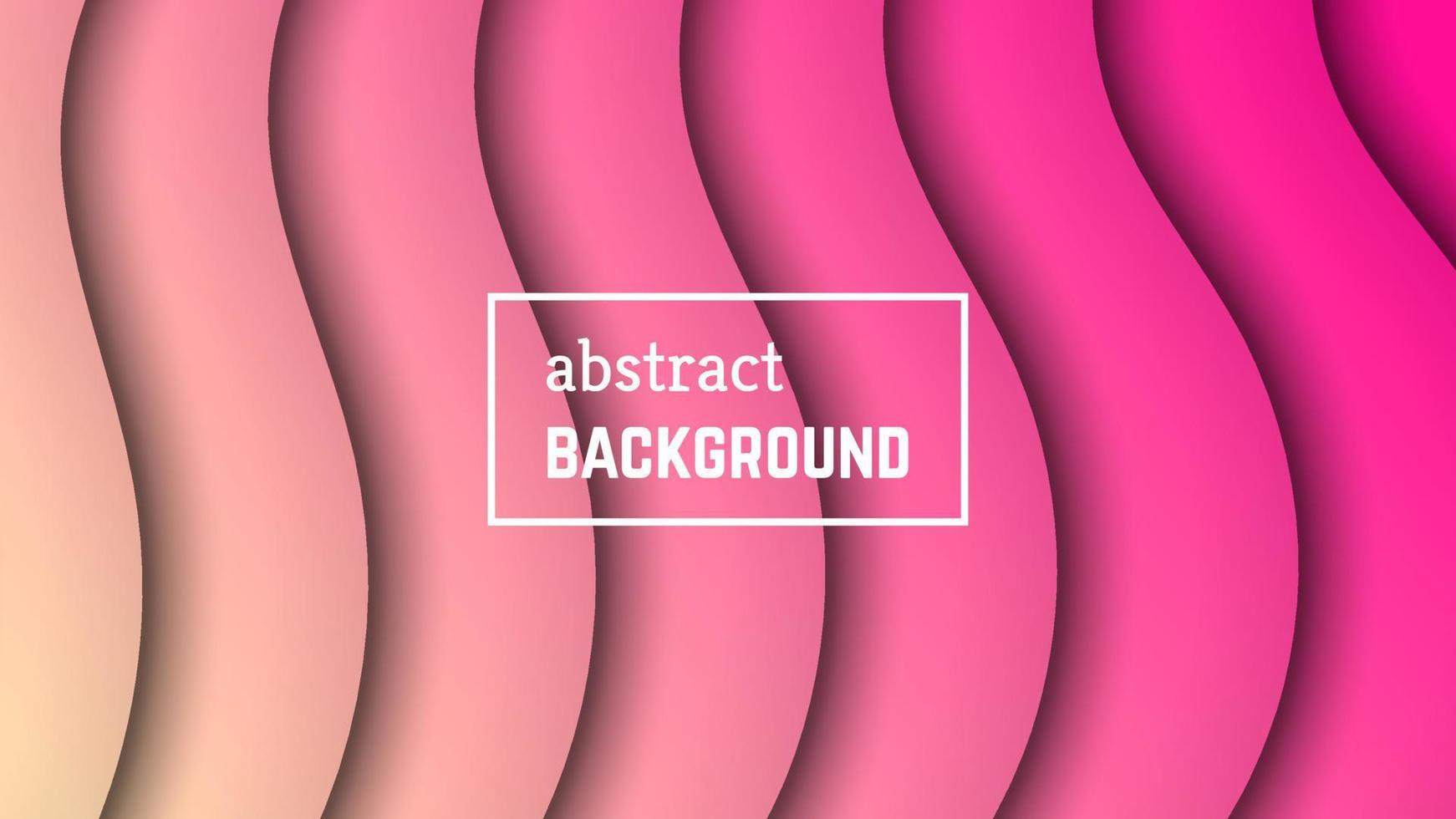 Abstract minimal wave geometric background. Pink wave layer shape for banner, templates, cards. Vector illustration.