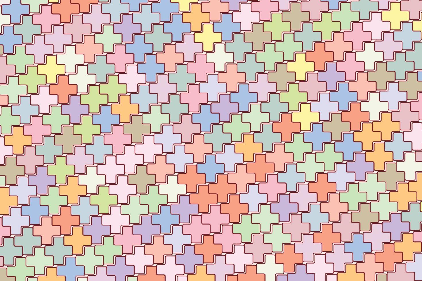 Pattern with geometric elements in pastel tones abstract pattern vector background for design