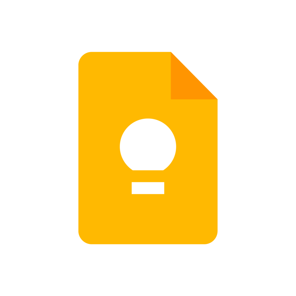 Google keep notes and lists icon png