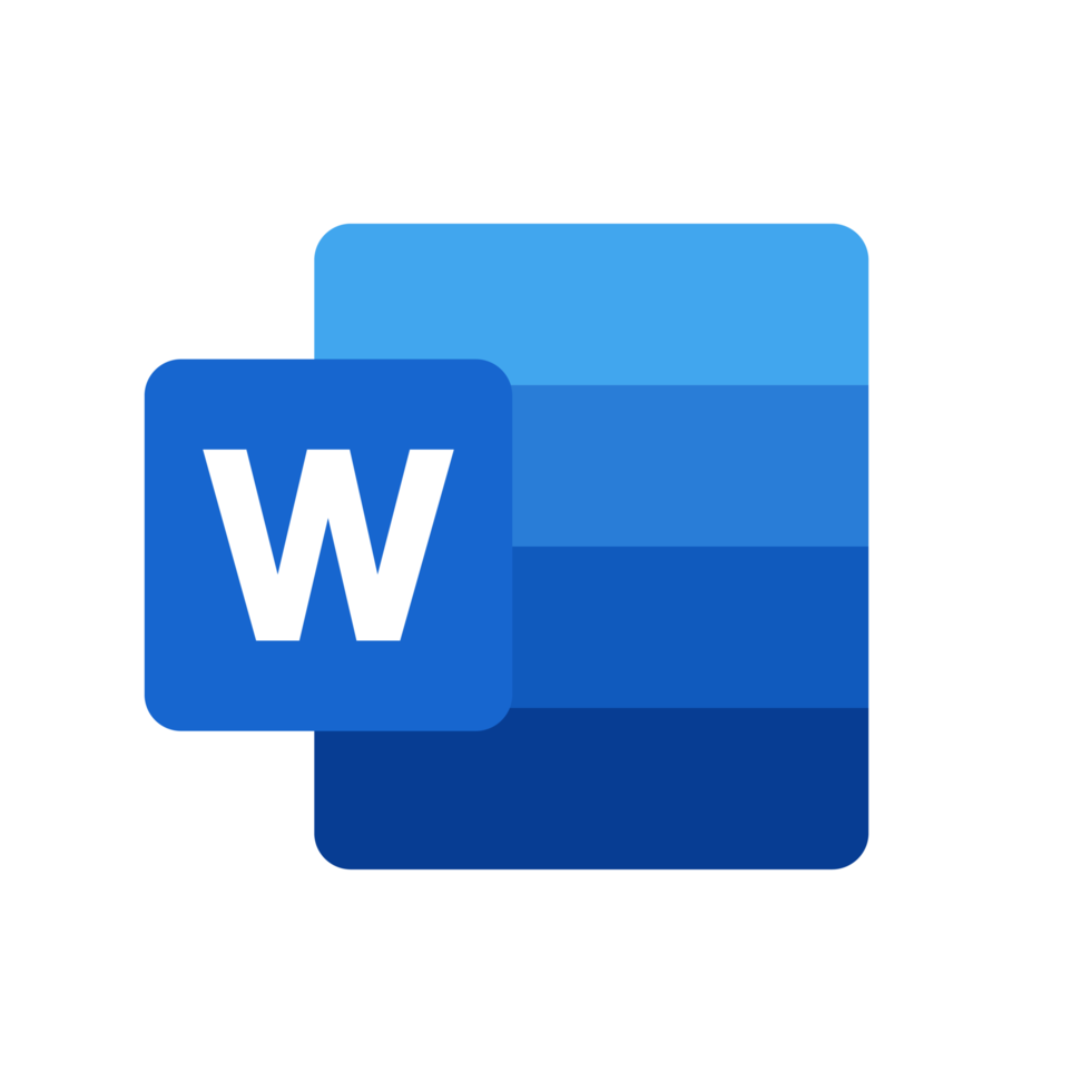 Microsoft word mobile apps icon png