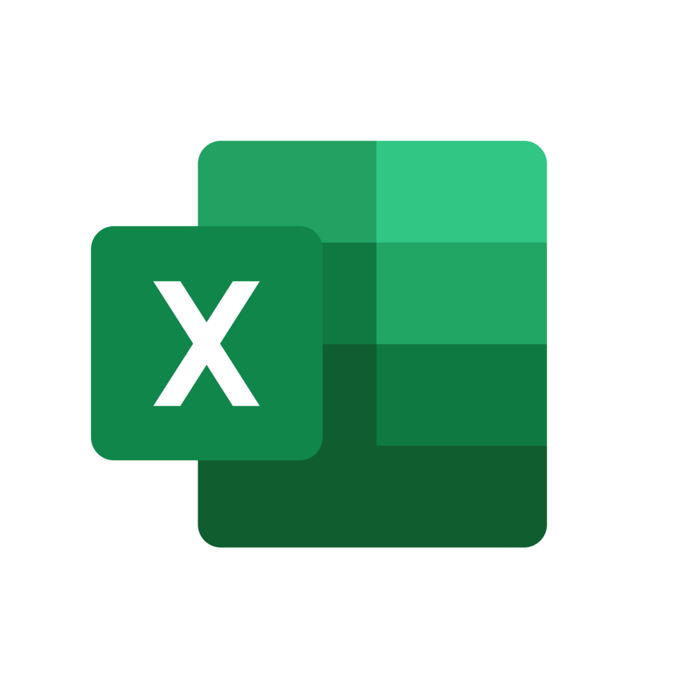 Microsoft excel mobile apps logo png