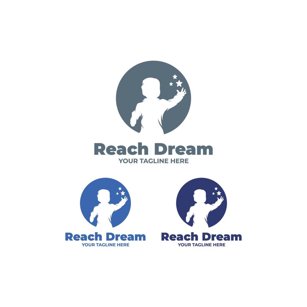 Kid Dream logo design template vector