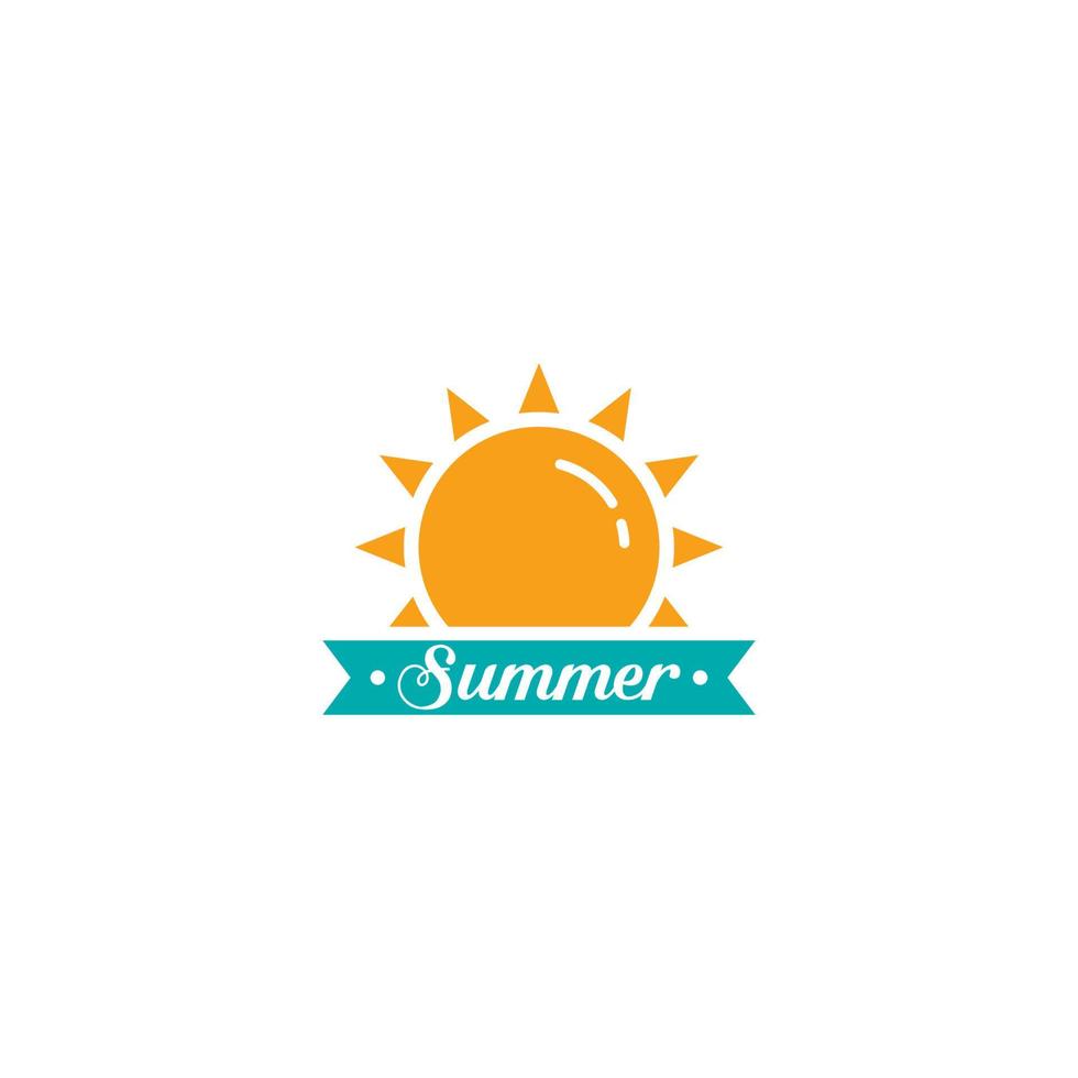 logo design summer vector