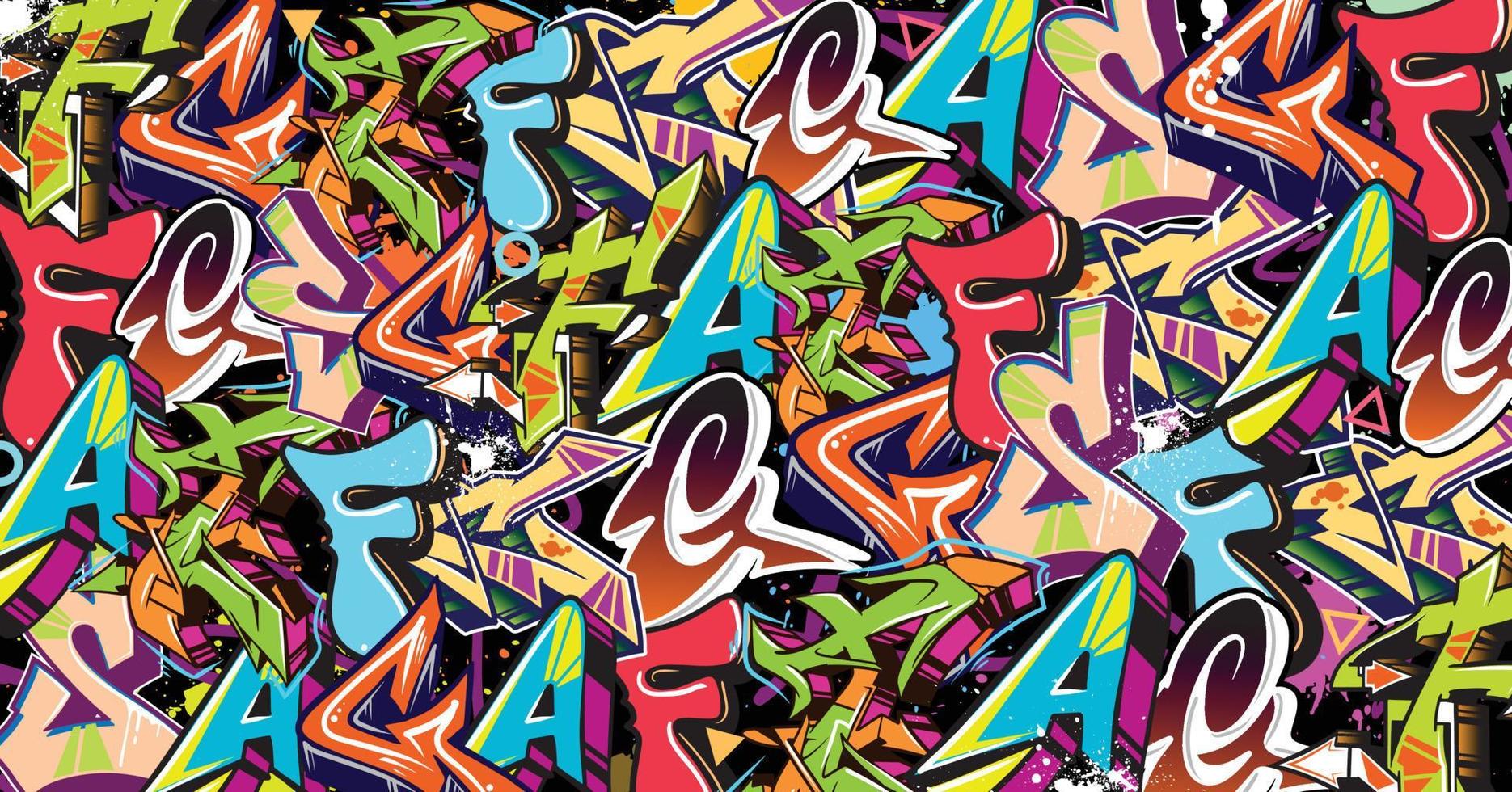 Wild Style Graffiti Seamless Pattern Stock Illustration - Download Image  Now - Graffiti, Backgrounds, Hip Hop Music - iStock