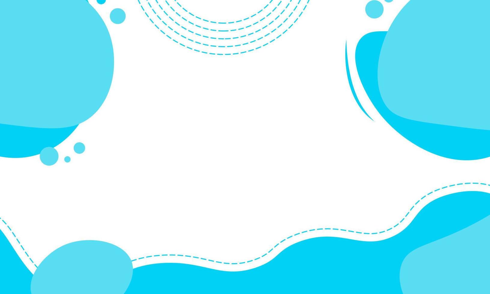 Colorful template banner with blue color. Design with liquid shape. Vector EPS10