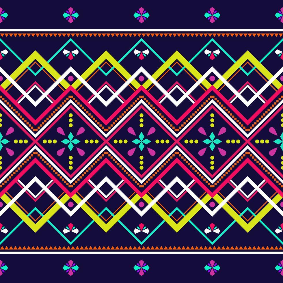Abstract ethnic geometric pattern design for background or wallpaper.  Ethnic geometric print pattern design Aztec repeating background texture for fabric, cloth design, wrapping, fashion elements. vector