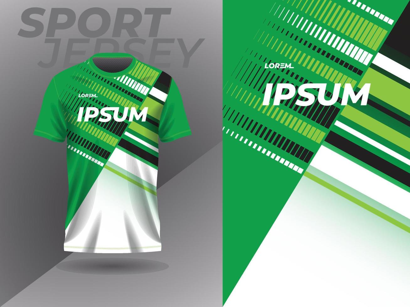 camiseta abstracta verde diseño de camiseta deportiva para fútbol fútbol carreras juegos motocross ciclismo correr vector