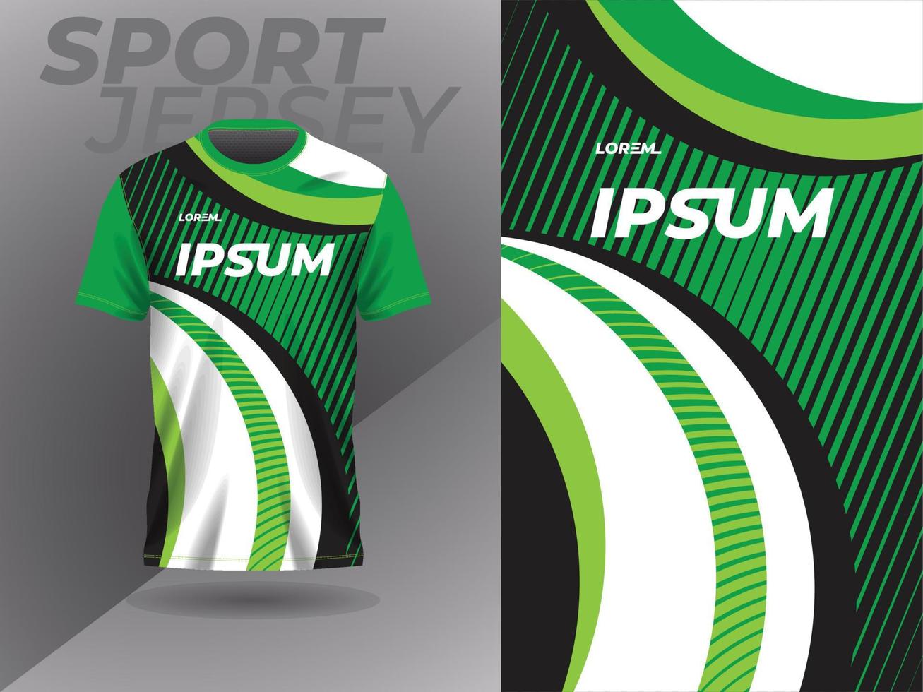 camiseta abstracta verde diseño de camiseta deportiva para fútbol fútbol carreras juegos motocross ciclismo correr vector
