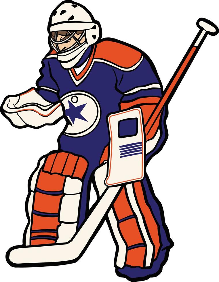 ice hockey player sport team vector