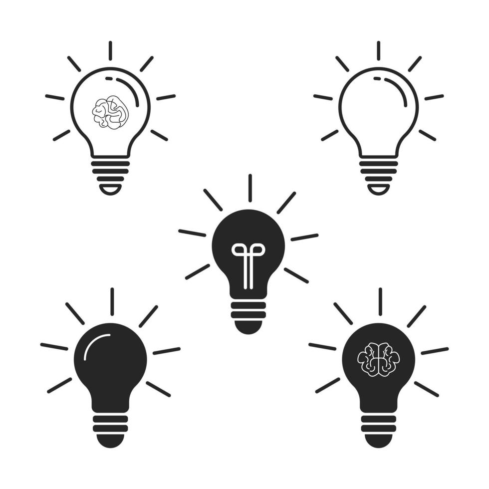 Pro Creative idea light bulb icon vector