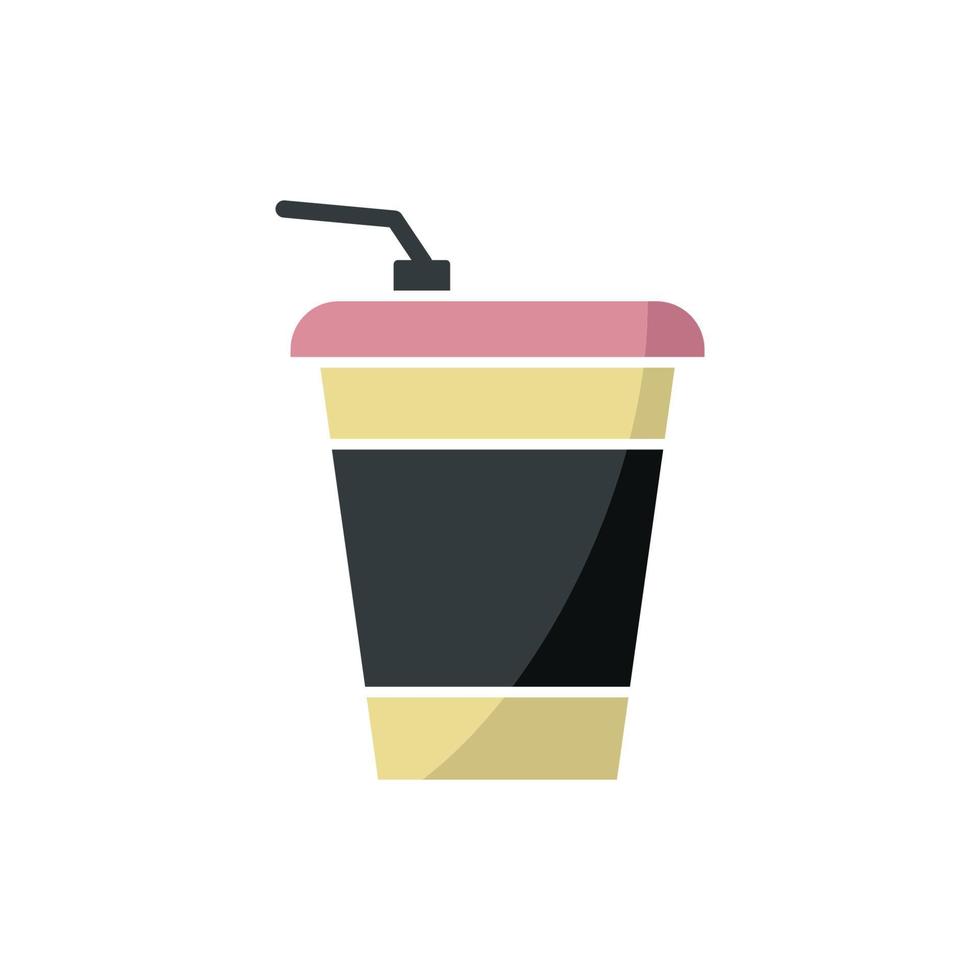 Disposable cup icon vector design templates