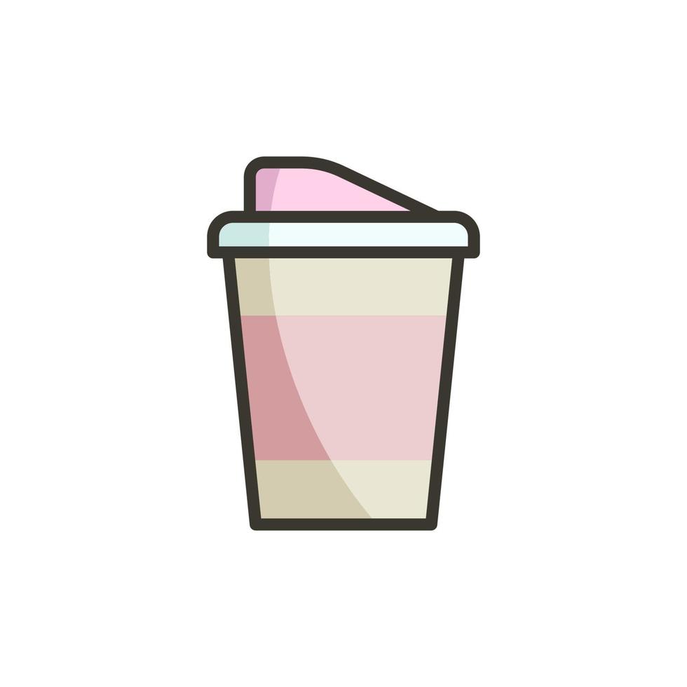 Disposable cup icon vector design templates