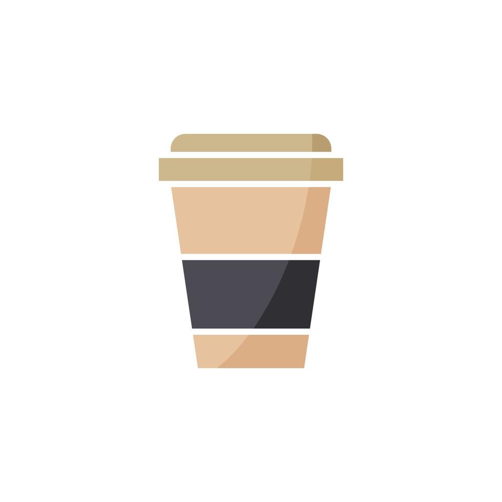 Disposable cup icon vector design templates