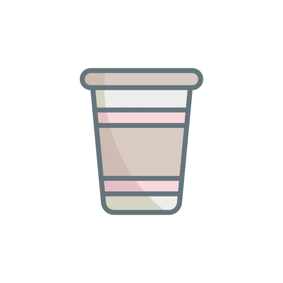 Disposable cup icon vector design templates