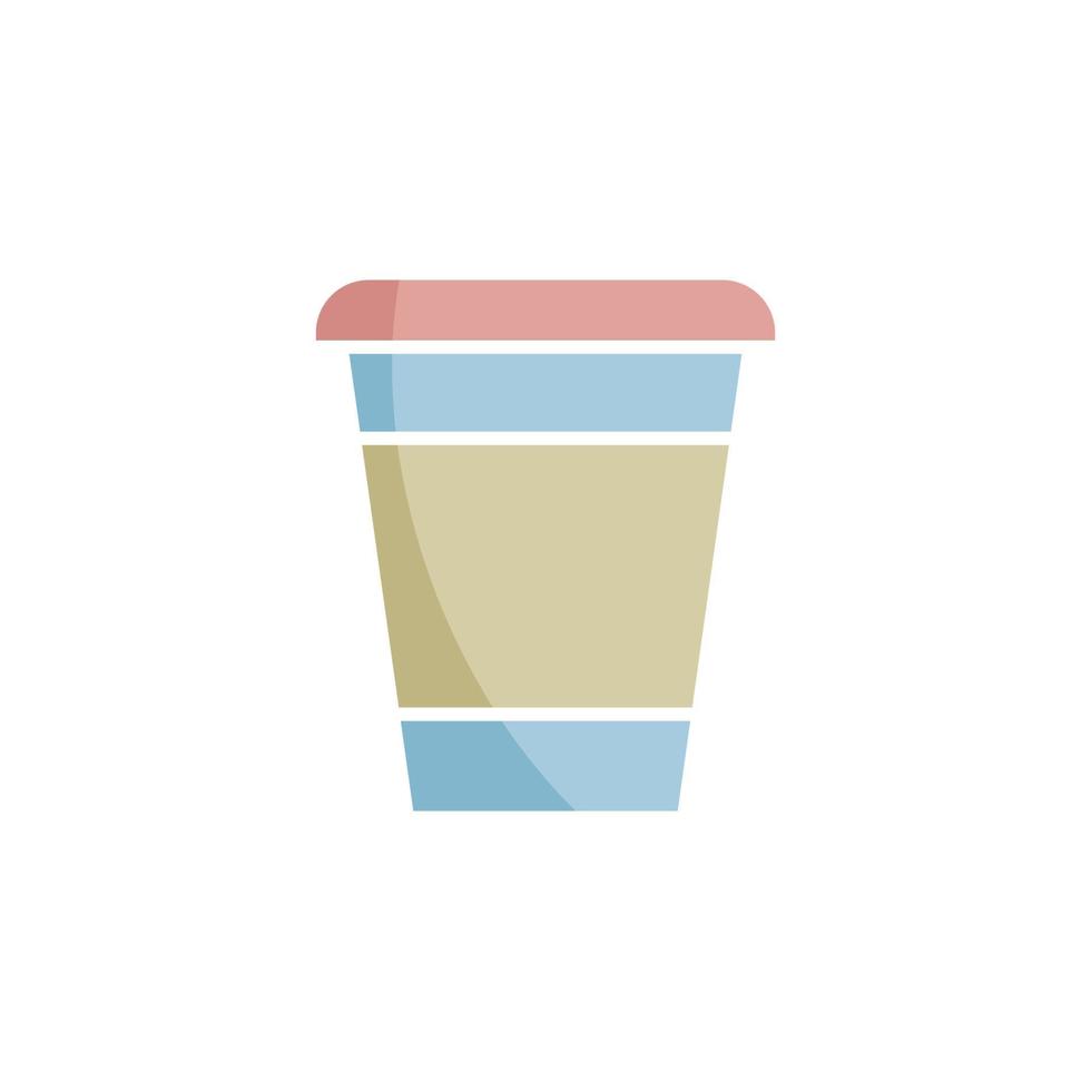 Disposable cup icon vector design templates