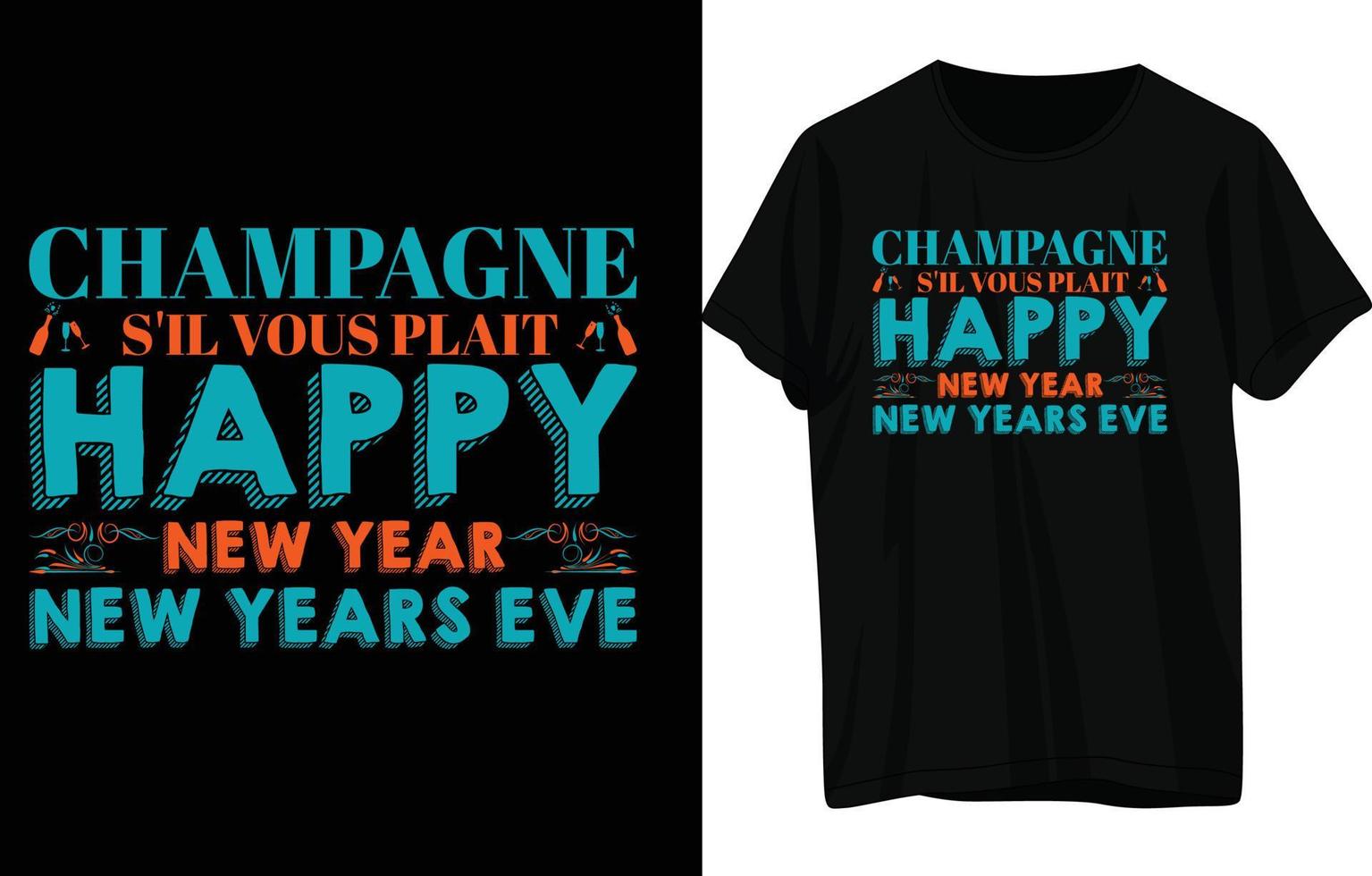 Niche Happy New Year T Shirt Design vector