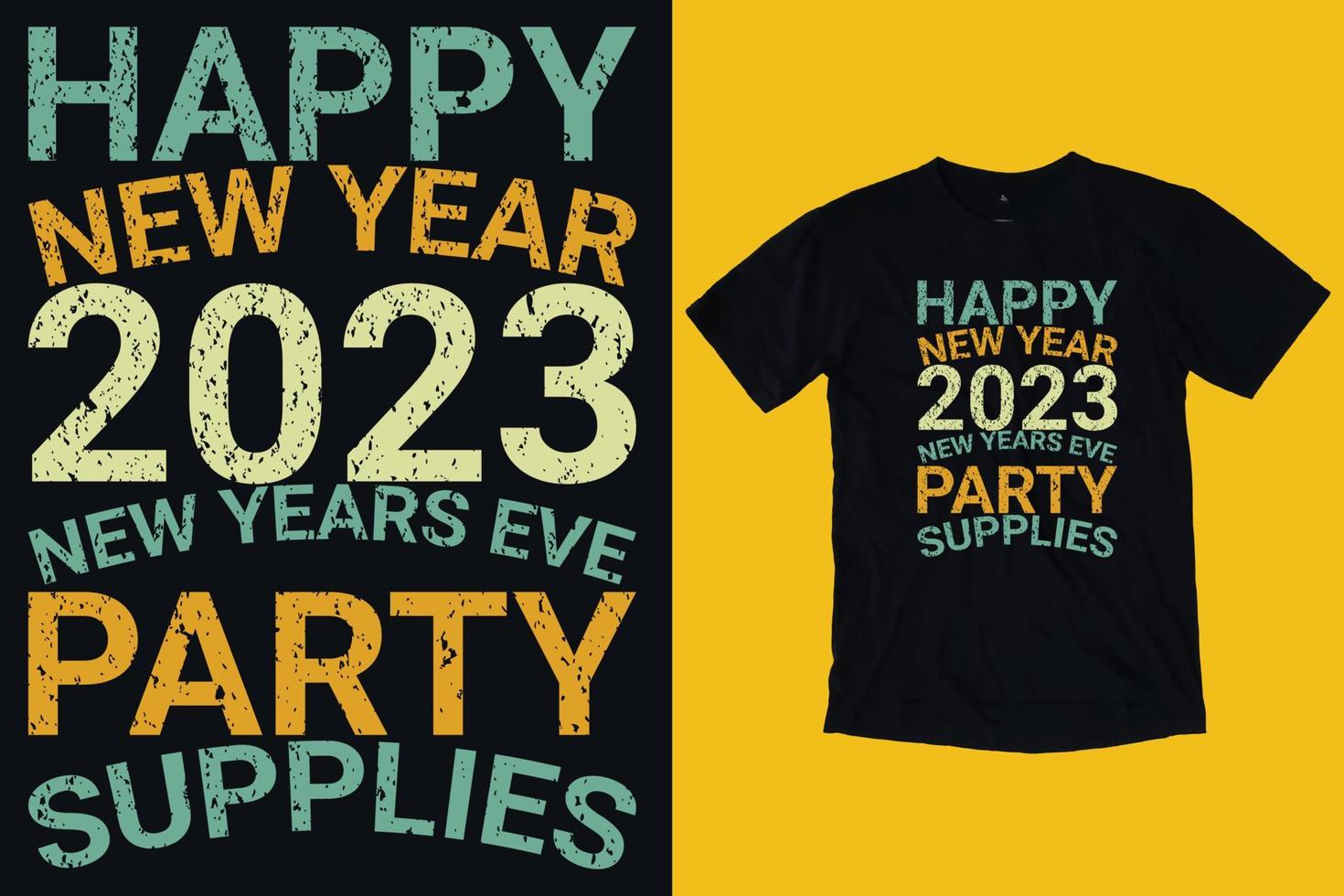 Niche Happy New Year T Shirt Design vector