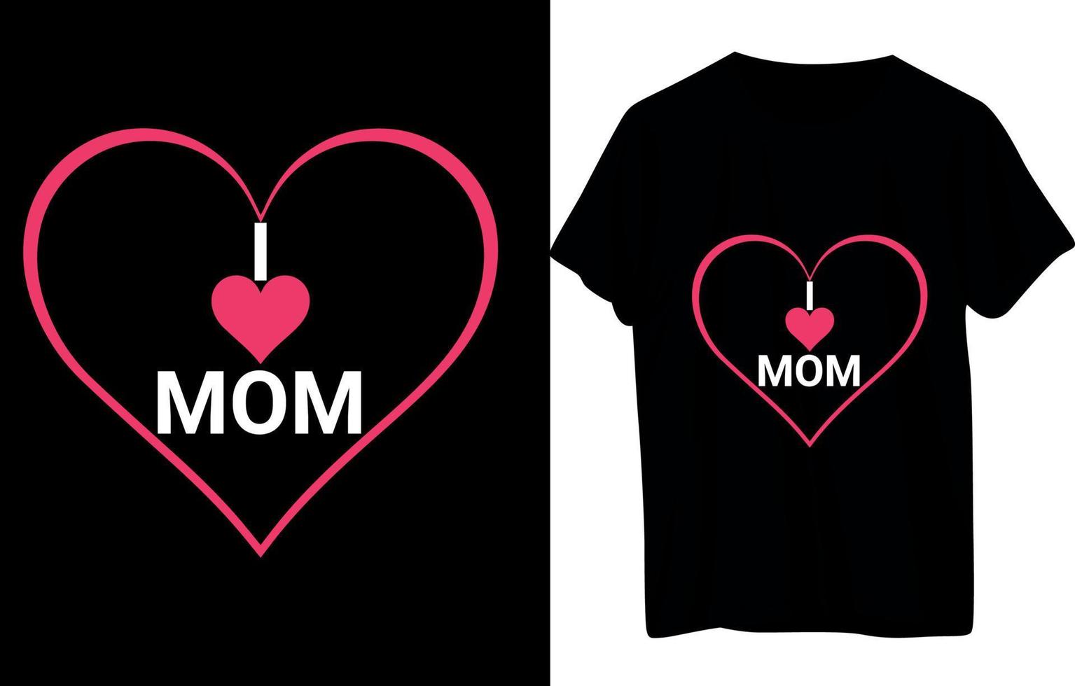 MOM T Shirt Design vector