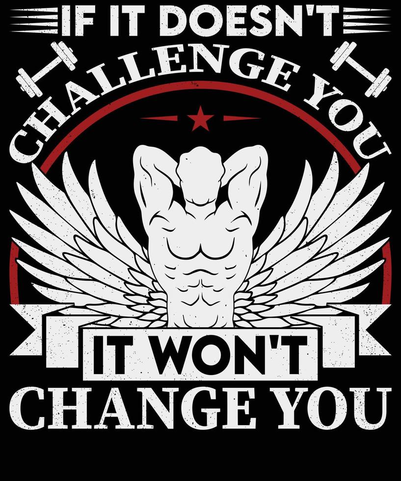 Vector gym t shirt design