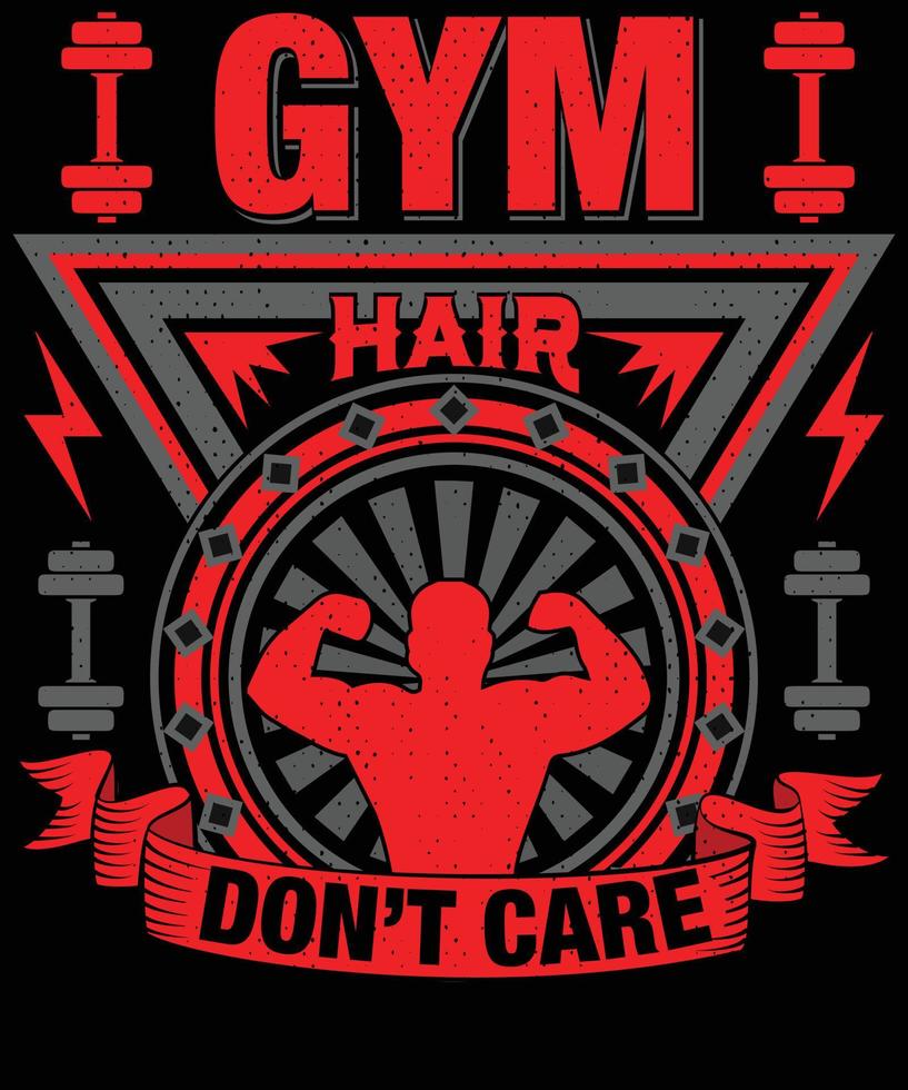 Vector gym t shirt design