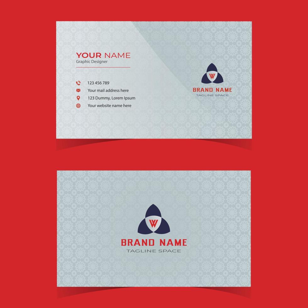 Luxury and modern business card design template vector