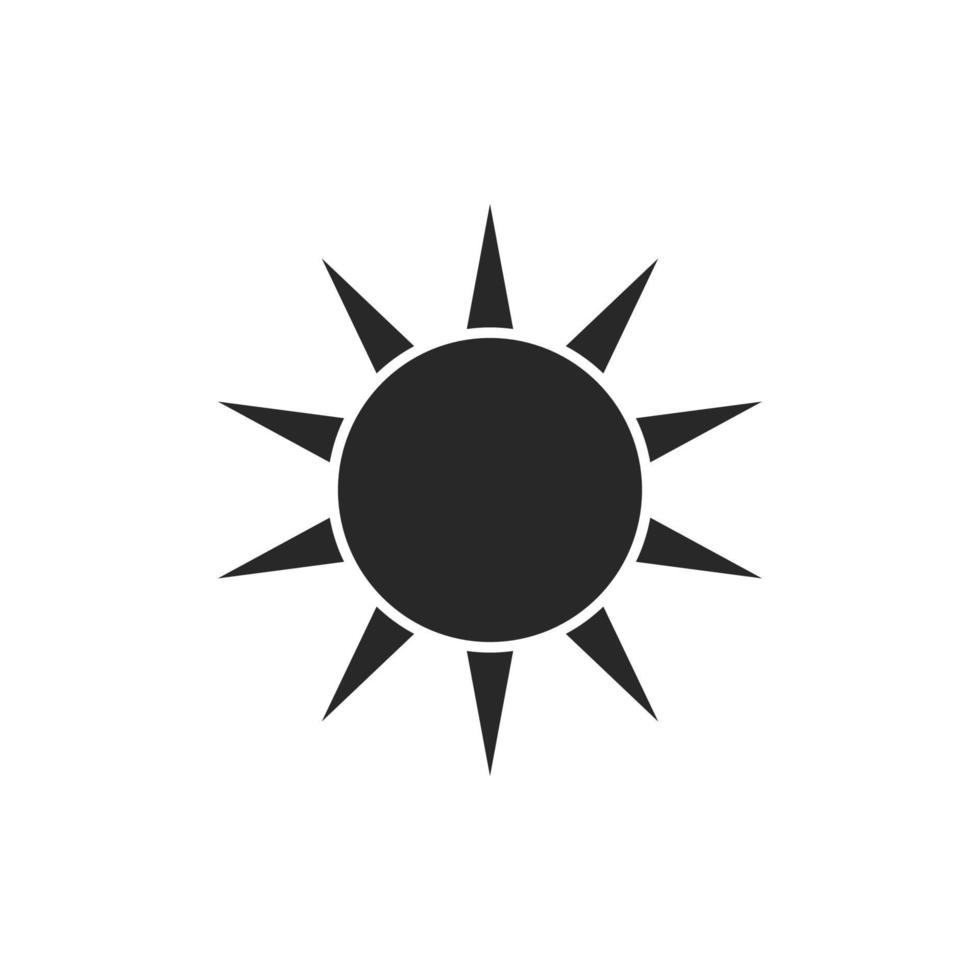 Cute cartoon hand drawn sun drawing. Sweet vector black and white sun drawing. Isolated monochrome doodle sun drawing on white background.