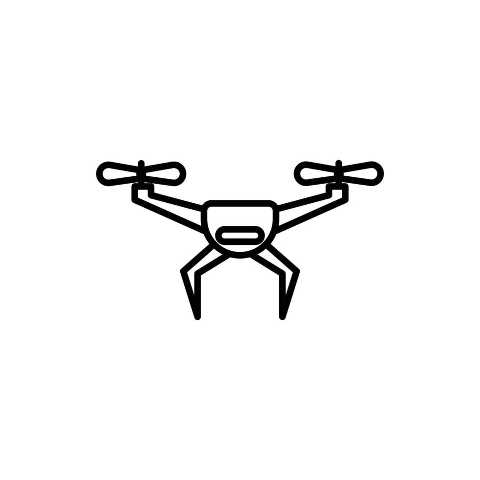 drone icon. outline icon vector