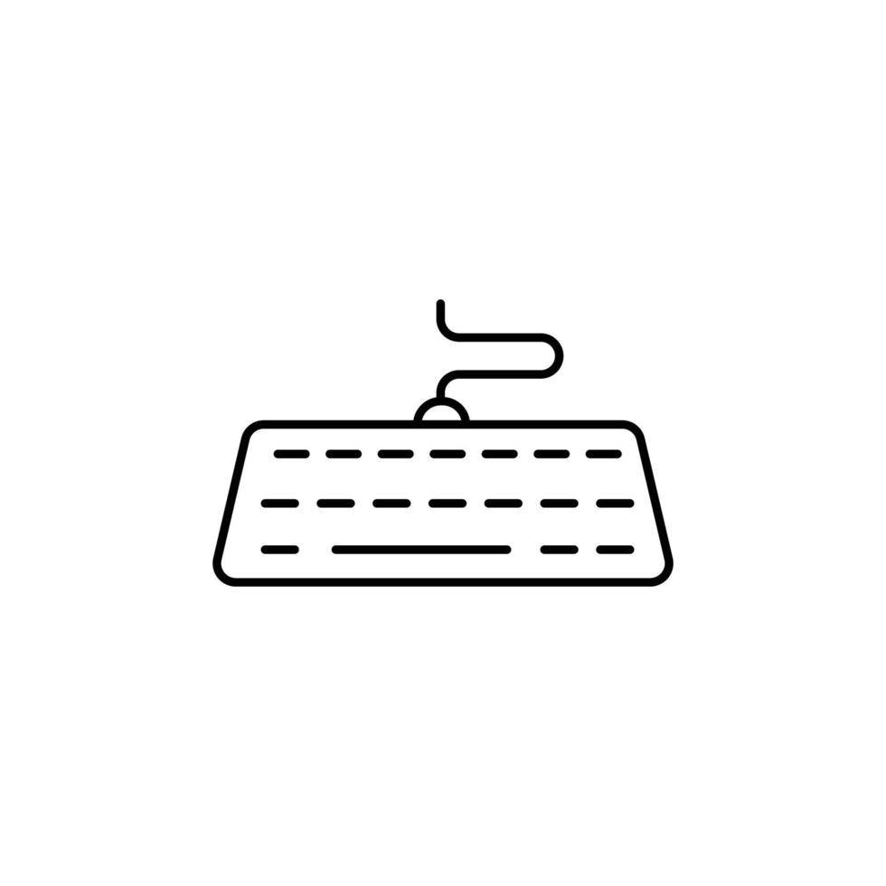 keyboard icon. outline icon vector