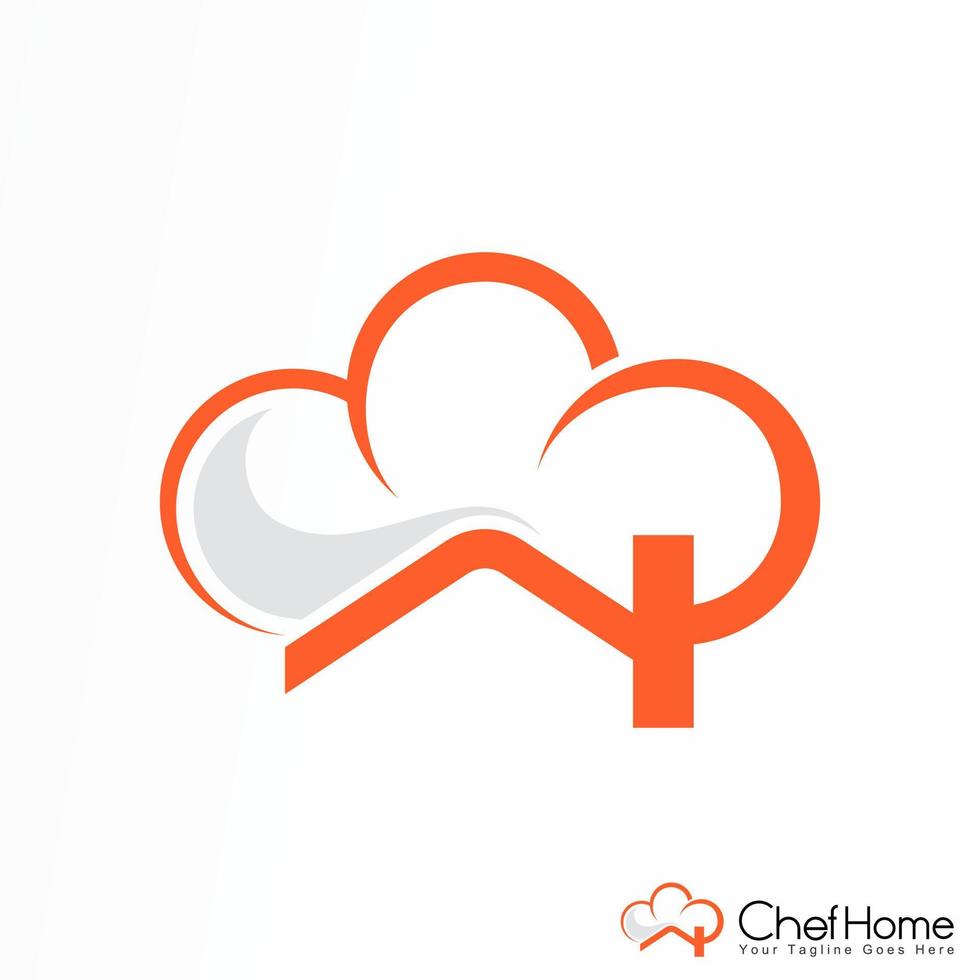 Simple house and chef hat or Chef Home image graphic icon logo design abstract concept vector stock. can be used as a corporate identity related to cuisine or food