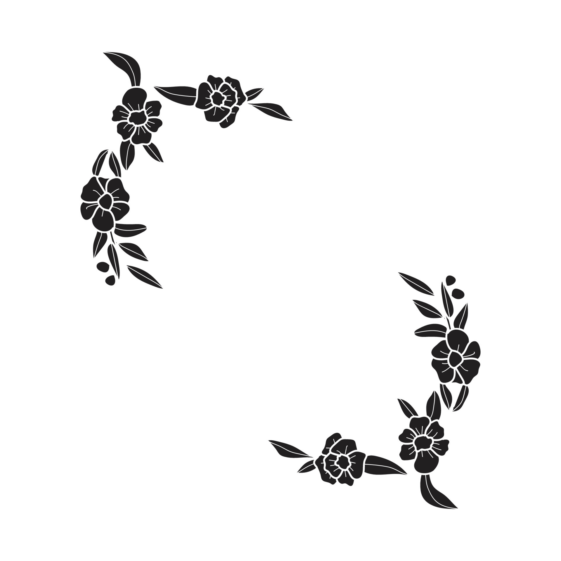 art-collection-of-natural-floral-herbal-leaves-flowers-in-silhouette