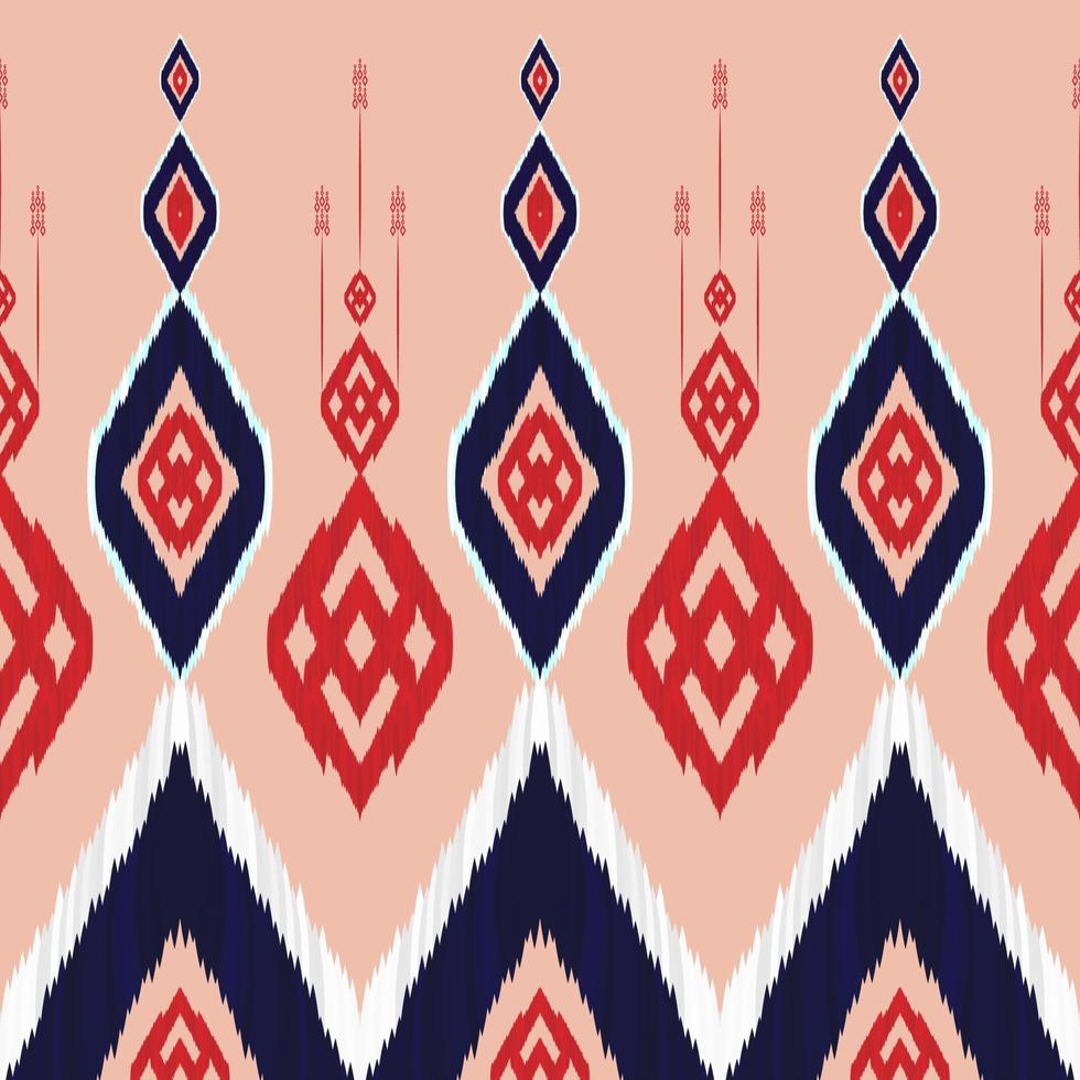 Royal luxurious ancient Ikat patterns. Geometric ethnic tribal vintage retro style. Fabric textile ikat seamless pattern. Indian African Asian navajo Aztec ikat print vector abstract background.