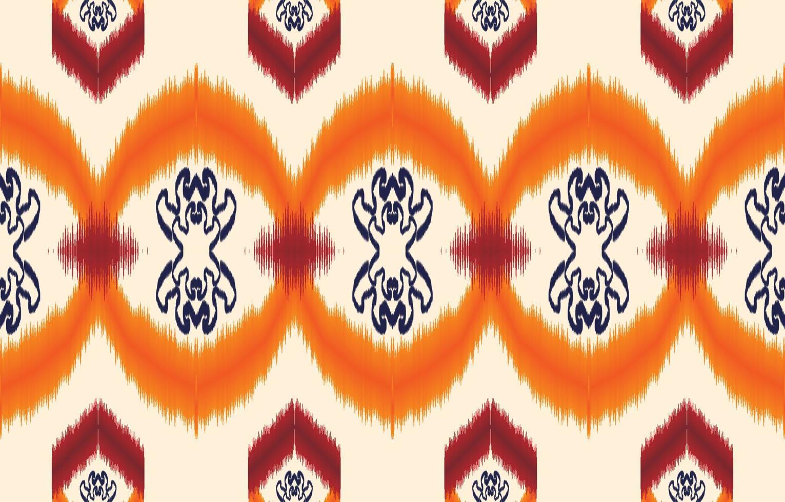 Royal luxurious ancient Ikat patterns. Geometric ethnic tribal vintage retro style. Fabric textile ikat seamless pattern. Indian African Asian navajo Aztec ikat print vector abstract background.