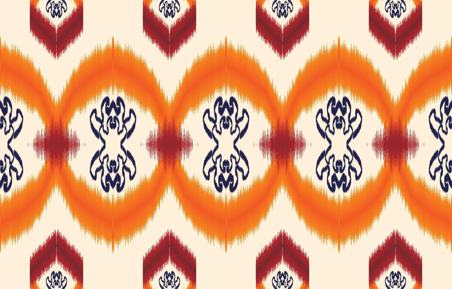 Royal luxurious ancient Ikat patterns. Geometric ethnic tribal vintage retro style. Fabric textile ikat seamless pattern. Indian African Asian navajo Aztec ikat print vector abstract background.