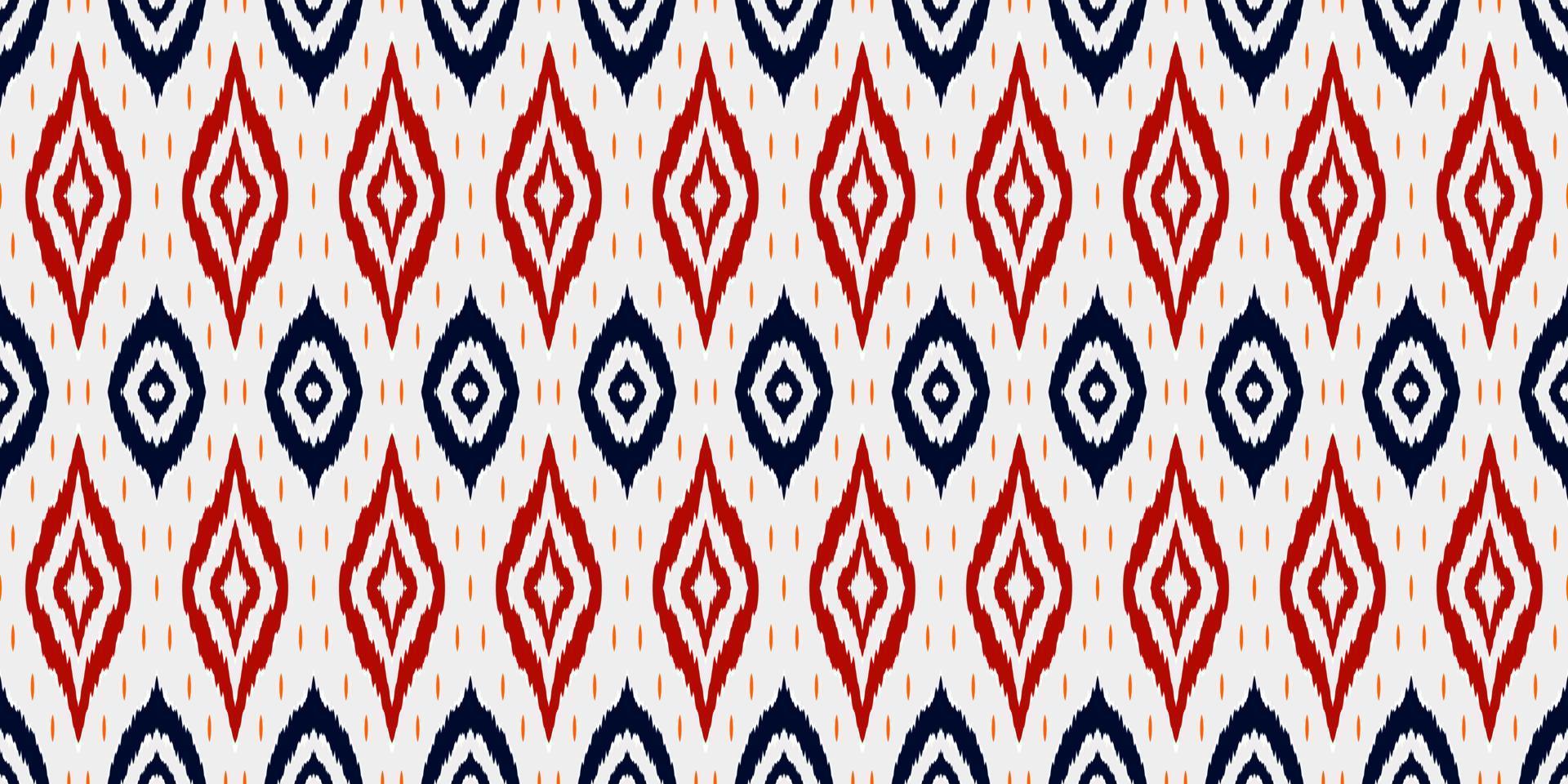 Ethnic textile fabric patterns background. Tribal Ikat geometry fabric seamless pattern vintage retro style. African motif royal luxurious ornate elegant ancient abstract ornament print vector. vector