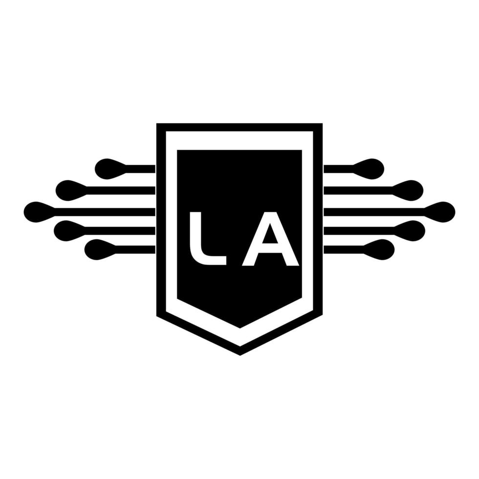 LA letter logo design.LA creative initial LA letter logo design . LA creative initials letter logo concept. vector