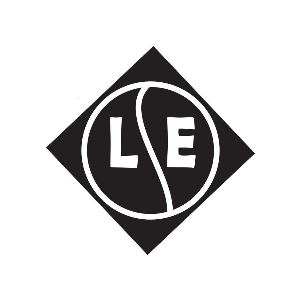 LE letter logo design.LE creative initial LE letter logo design . LE creative initials letter logo concept. vector