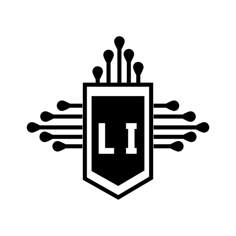 LI letter logo design.LI creative initial LI letter logo design . LI creative initials letter logo concept. vector